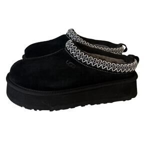 UGG Size 8 Tasman II Black Platform slipper Shoes size 8